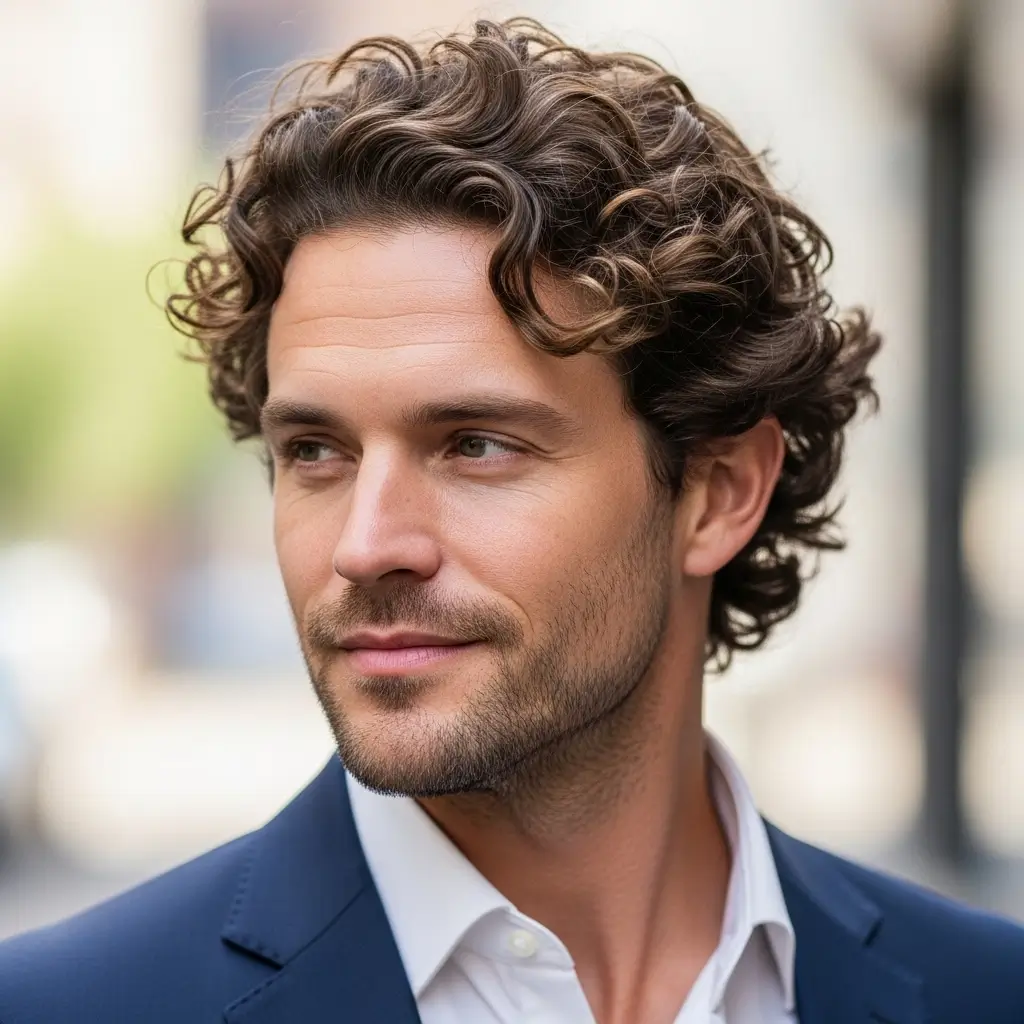 Curly Messy Top