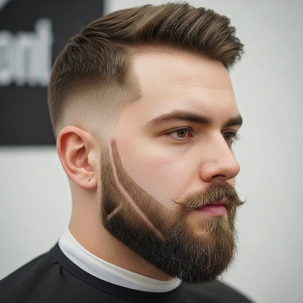 Medium Beard with Angular Cut