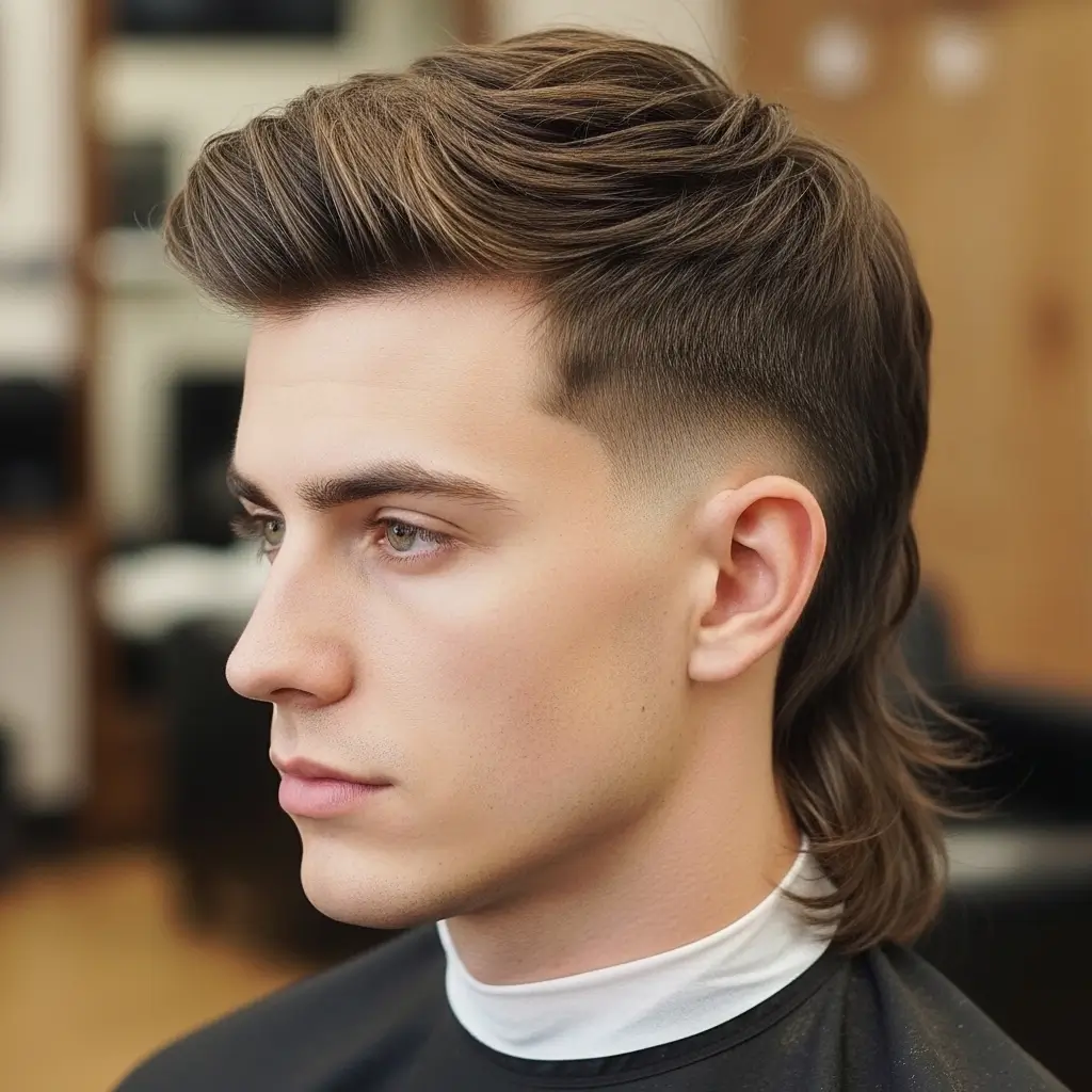 Side Part Modern Mullet