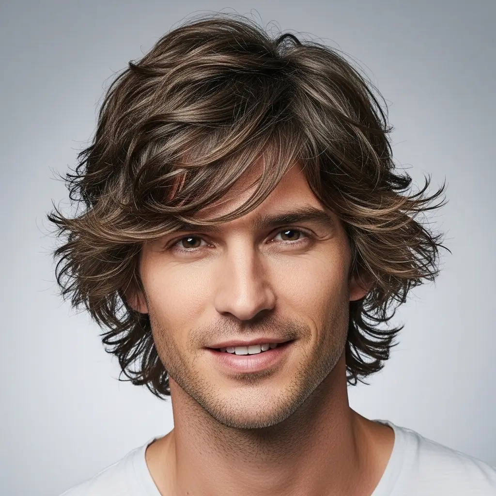 Wavy Shaggy Medium Hair