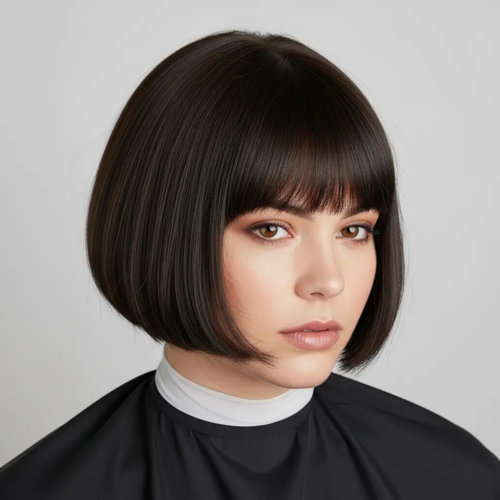 1.The Blunt Bob A Classic Cut That Fakes Thickness Instantly