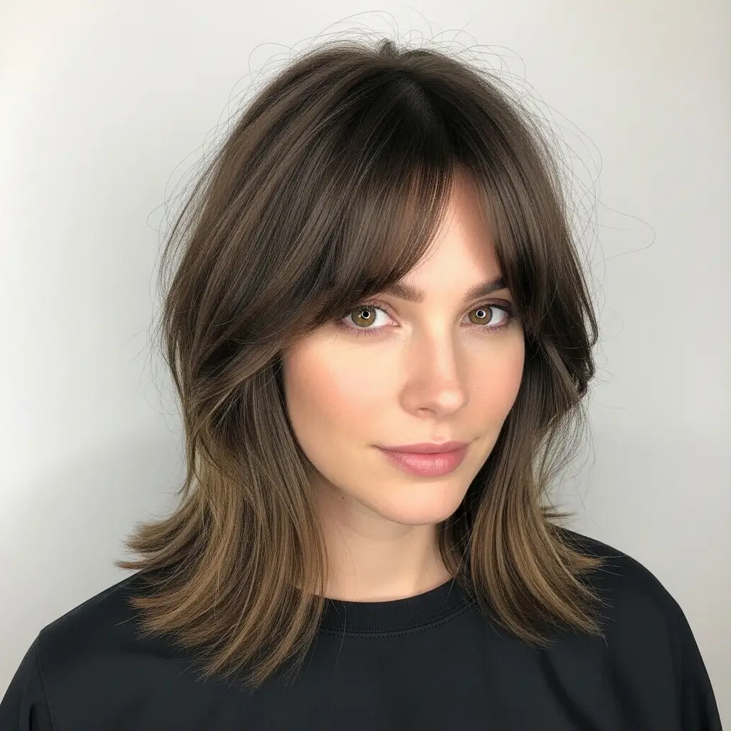 10. The Curtain Bang Lob