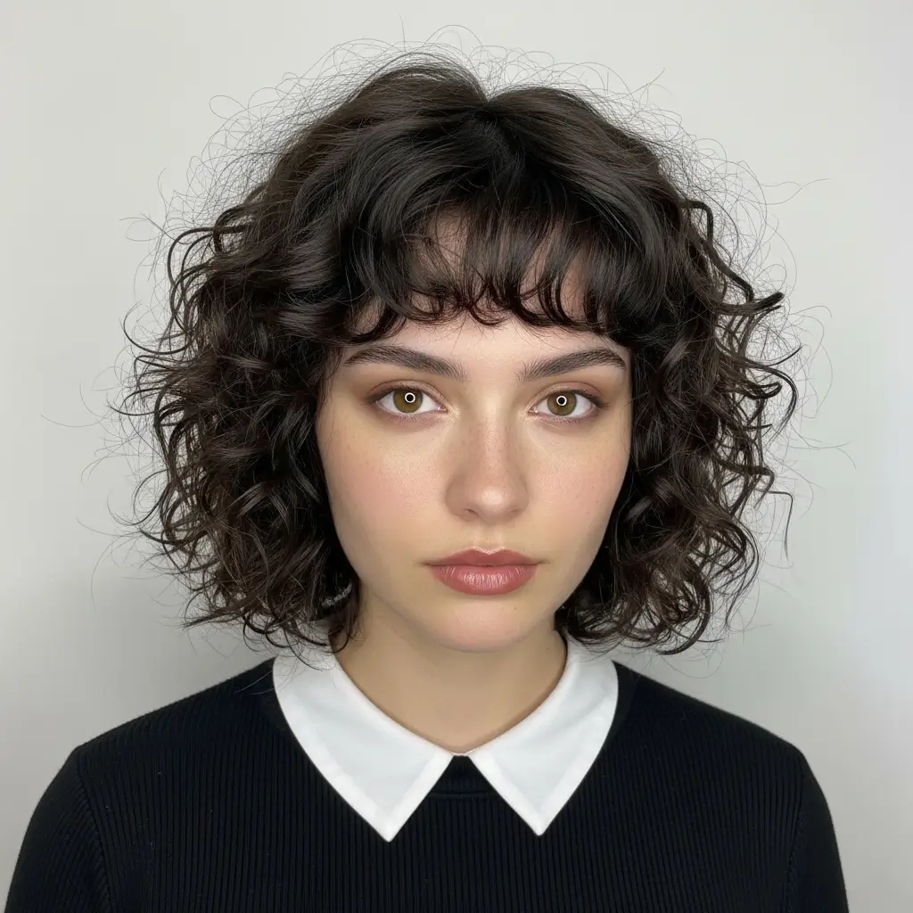 11. Curly Shag With Bangs The Ultimate Texture Maximizing Combination