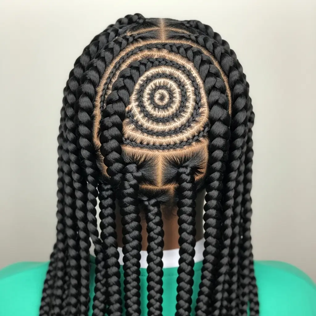 11. Goddess Braids  Thick, Regal, and Absolutely Timeless
