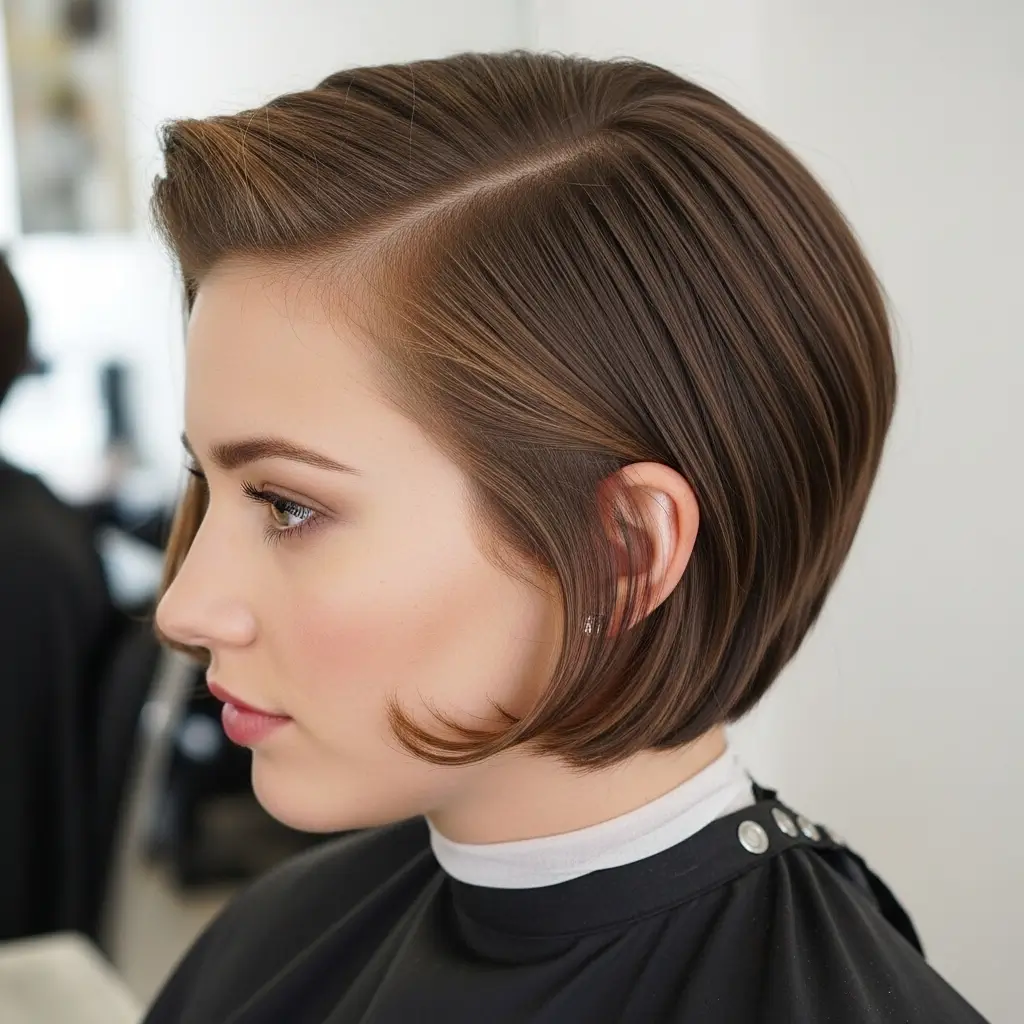 Side Part Medium Bob A Classic Styling Choice That Always Flatters