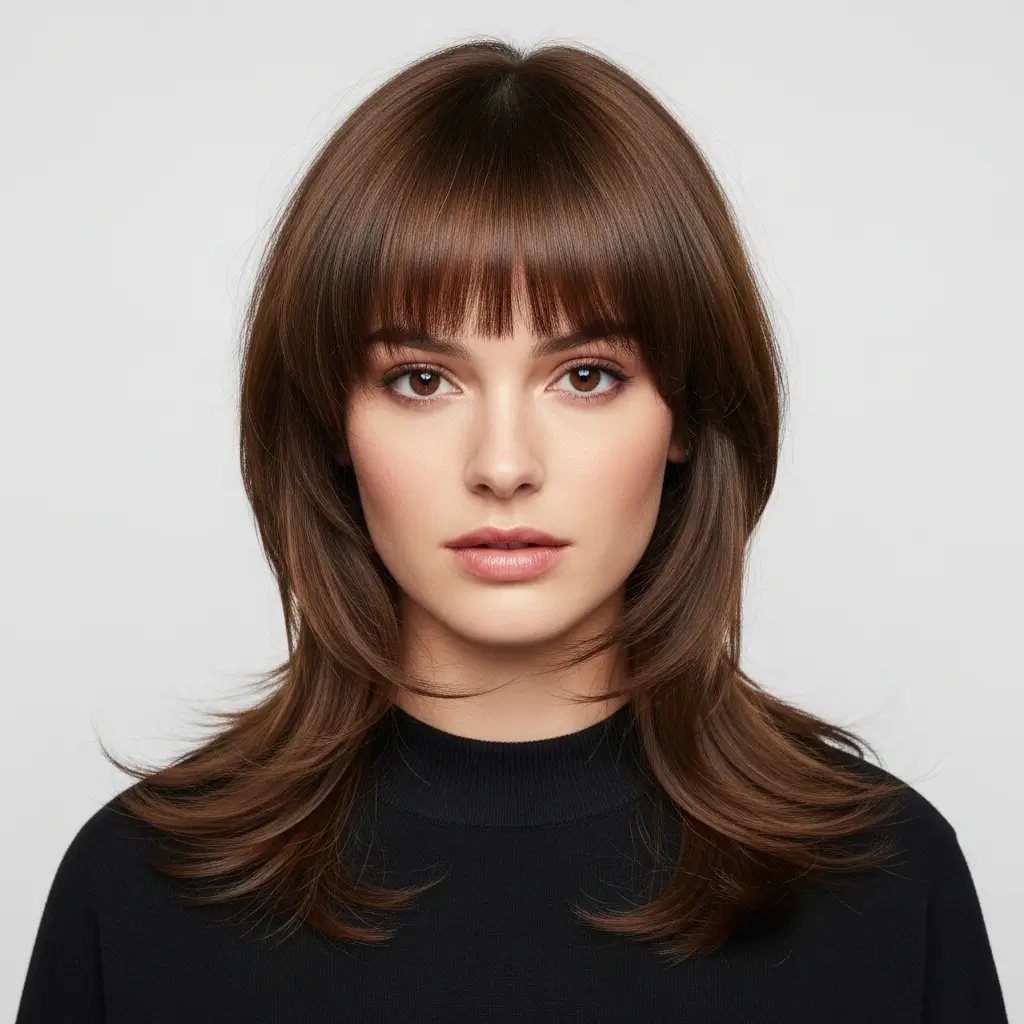 11. Soft Shag With Bangs The Ultimate Volume-Maximizing Combo