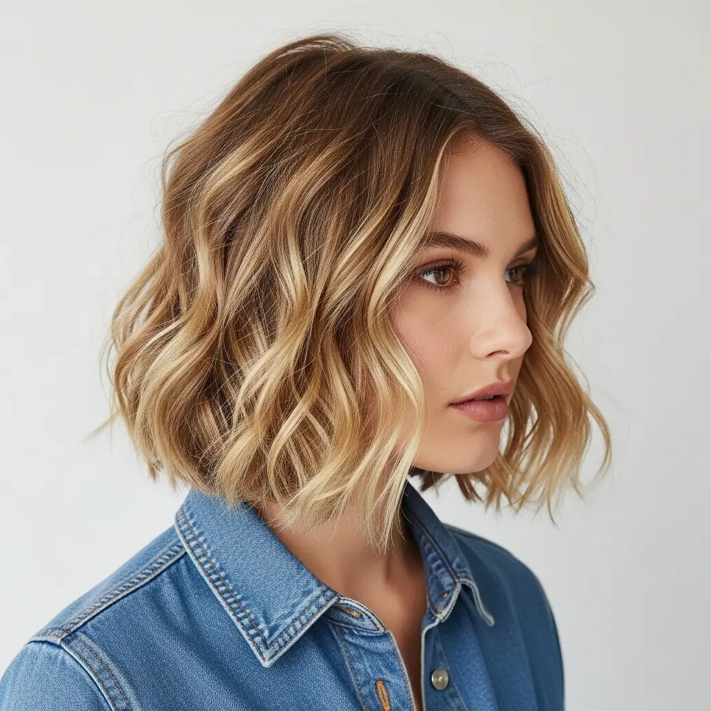 12. Beachy Wavy Bob Casual Summer Vibes That Work All Year Round