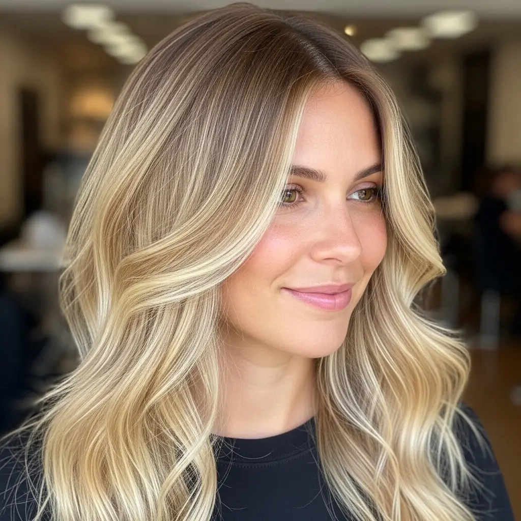 12. Beige Blonde Balayage Hair