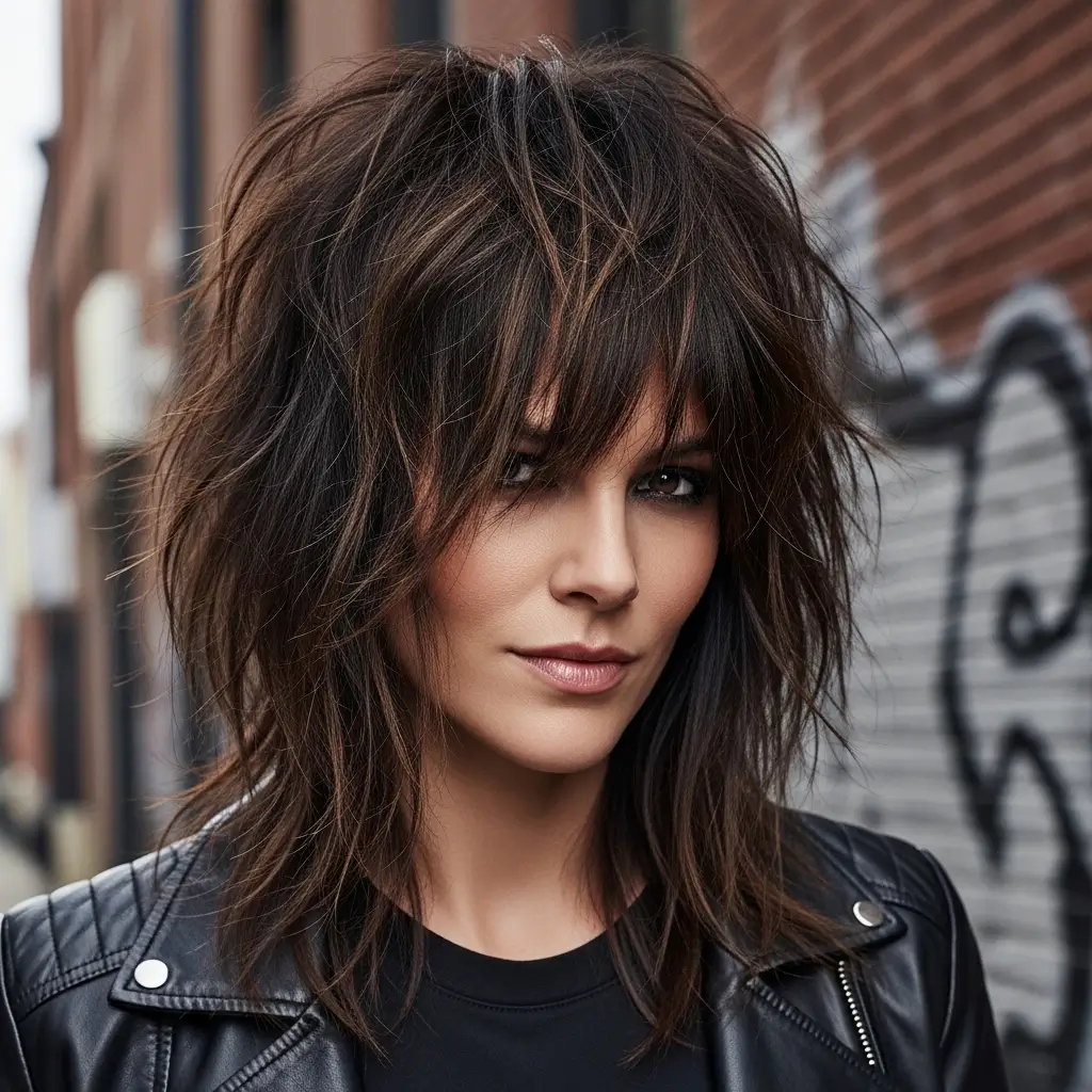 12. Edgy Long Shag Haircut