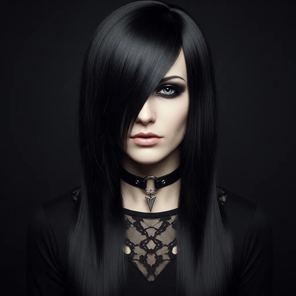 12. Long Straight Emo Hair