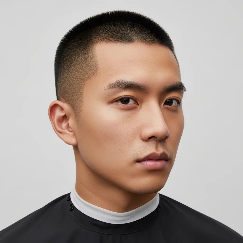13. Asian Men's Buzz Cut