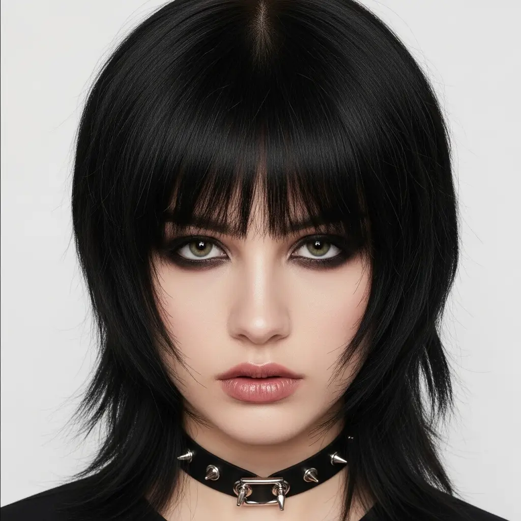 13. Emo Curtain Bangs