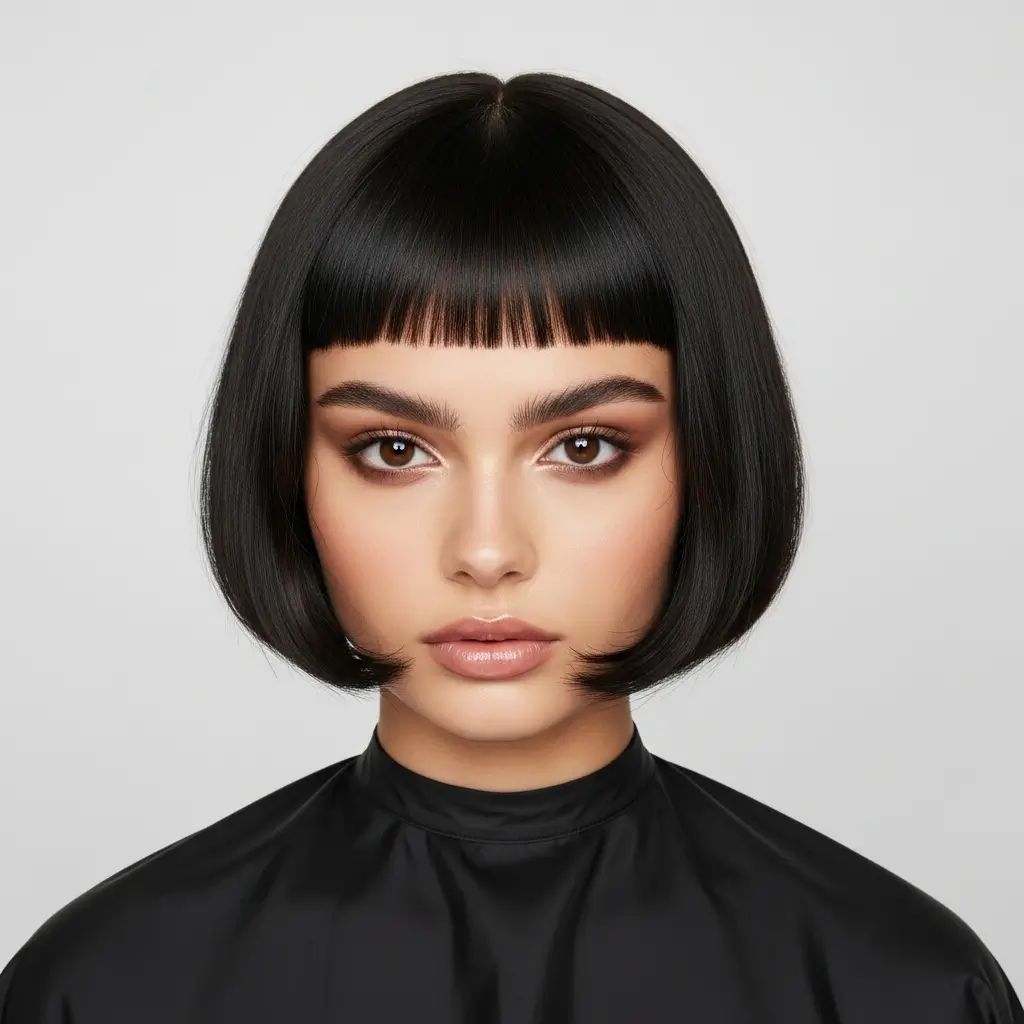 13. Micro Curtain Bangs  Short, Sweet, and Incredibly Trendy