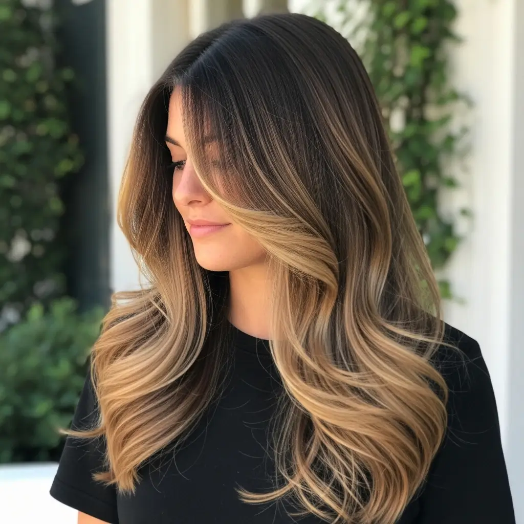 13. Mocha Balayage Hair