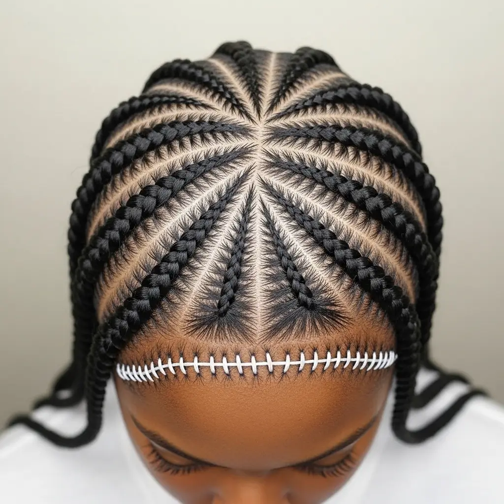 13. Stitch Braids  Sharp, Clean Lines That Make a Statement