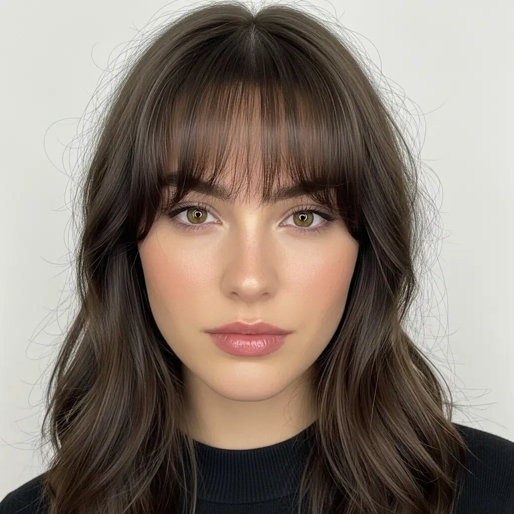 15. Curtain Bangs for Diamond Face Shapes  Perfectly Balancing Unique Features