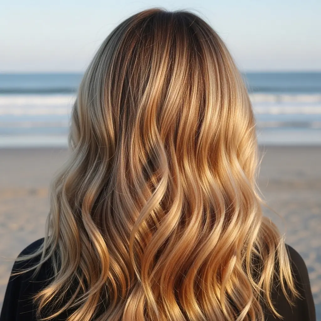 15. Sandy Blonde Balayage Hair