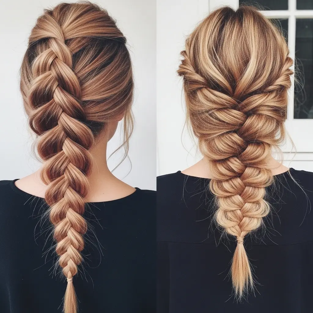 15. Strawberry Blonde Braid Styles