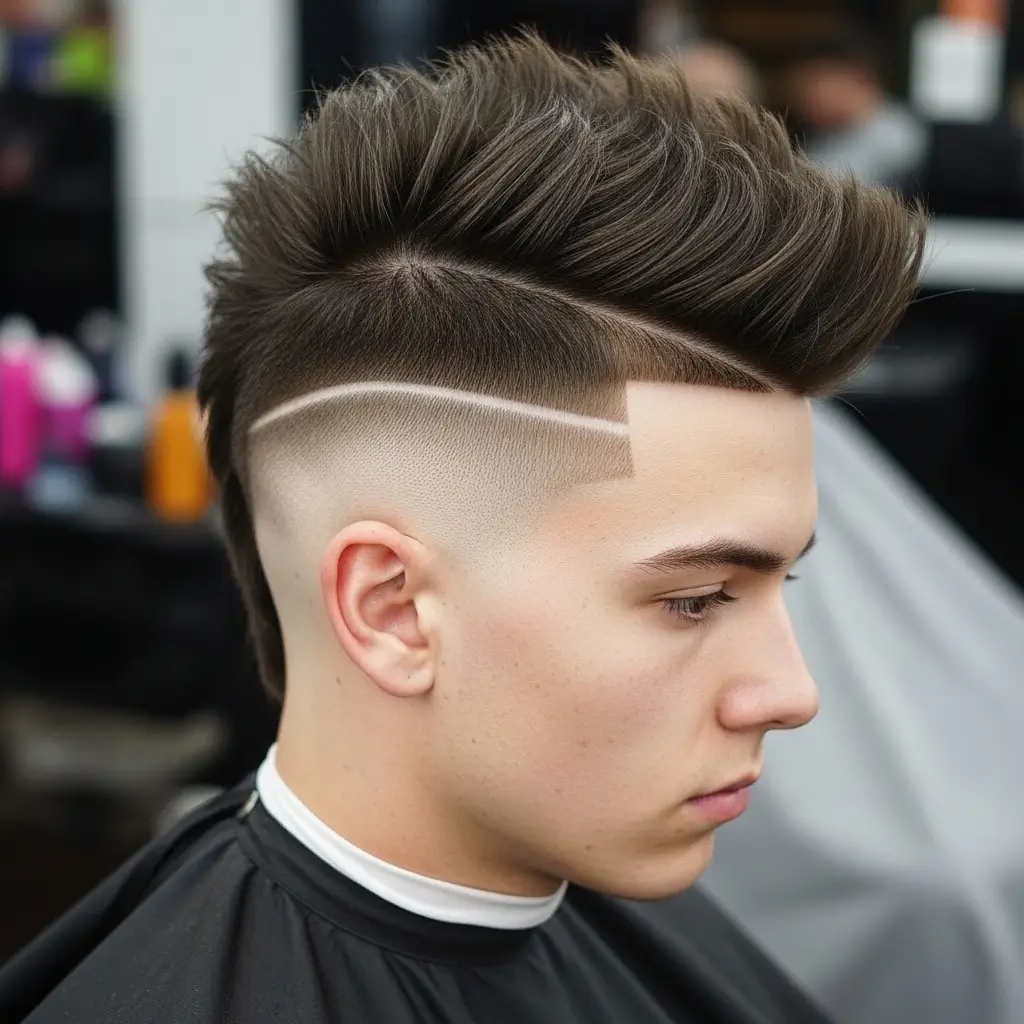 16. Burst Fade Mohawk  Daring, Creative, and Totally Unique