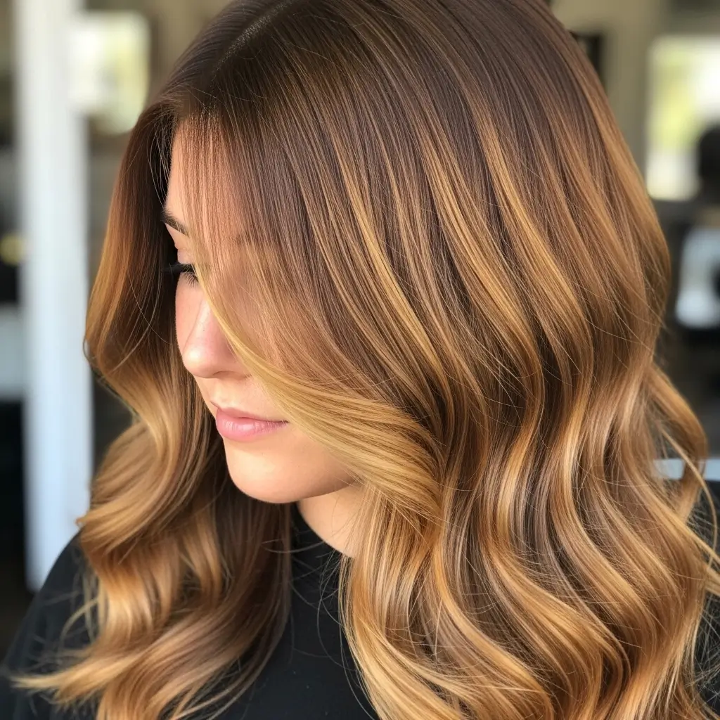 16. Chestnut Balayage Hair