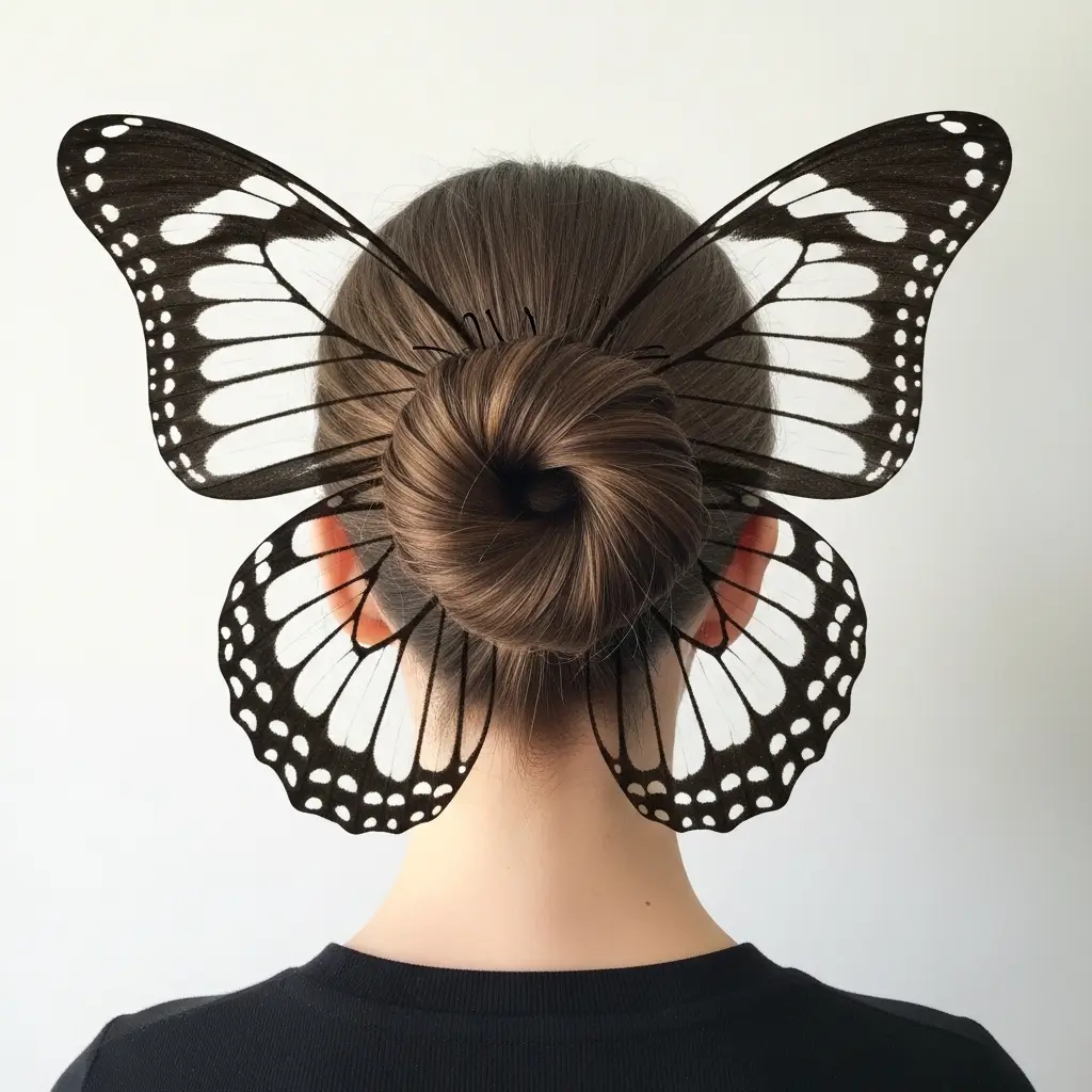 17. Butterfly Updo Artistic, Creative, and Uniquely Beautiful