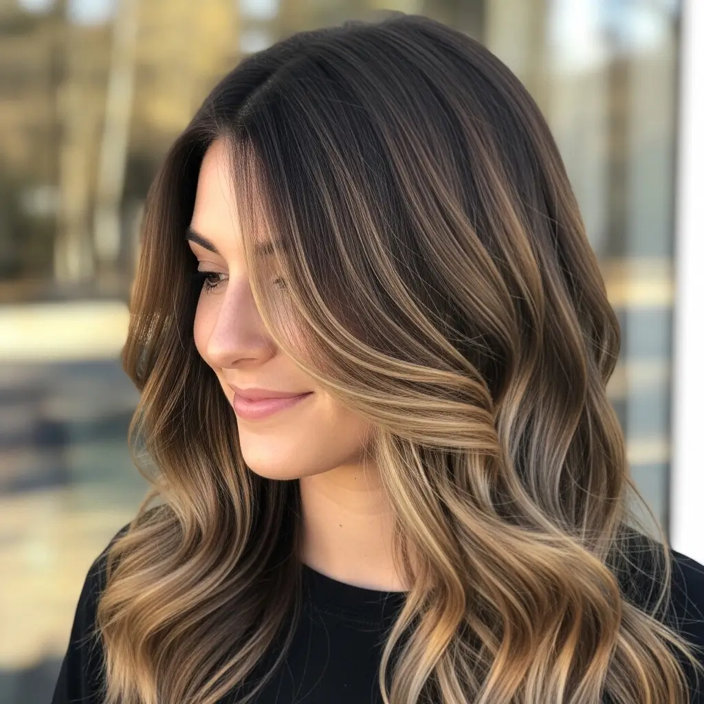 17. Dimensional Brunette Balayage Hair