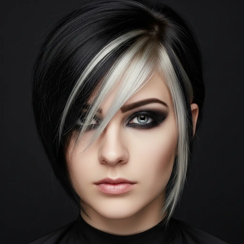 17. Emo Hair with Face-Framing Pieces