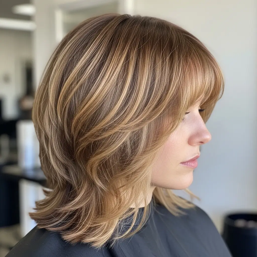 17. Shag With Highlights Color and Cut Working in Perfect Harmony
