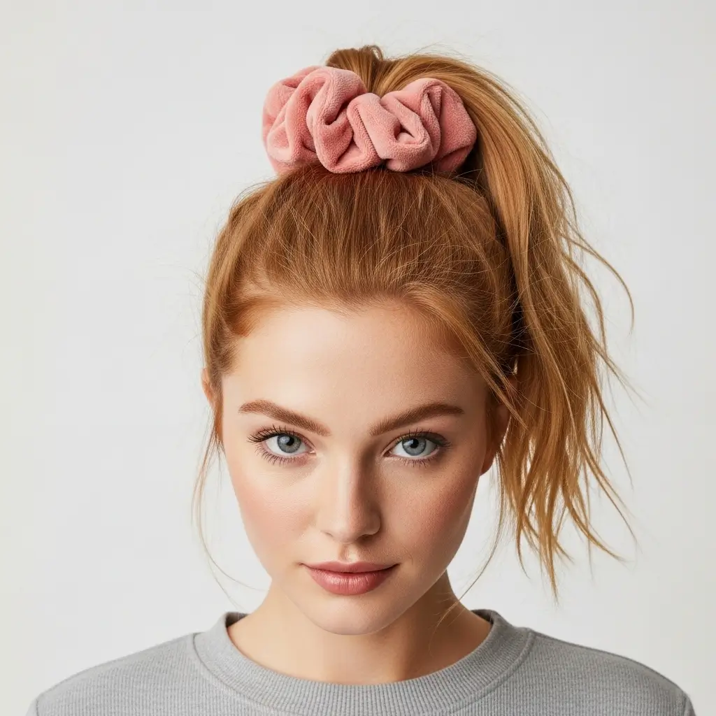 17. Strawberry Blonde Ponytail Looks