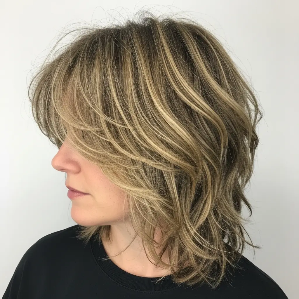 17. The Layered Shag Lob