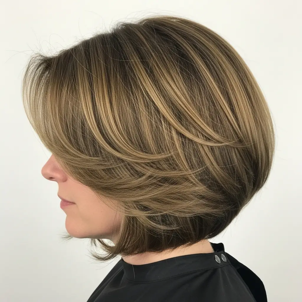 17. The Rounded Mid Length Bob