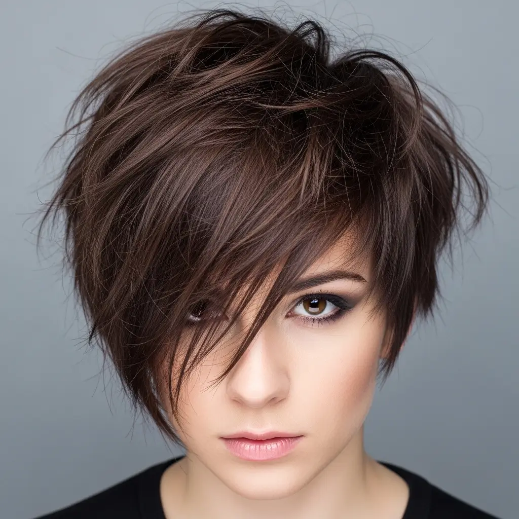 18. Messy Textured Emo Hair
