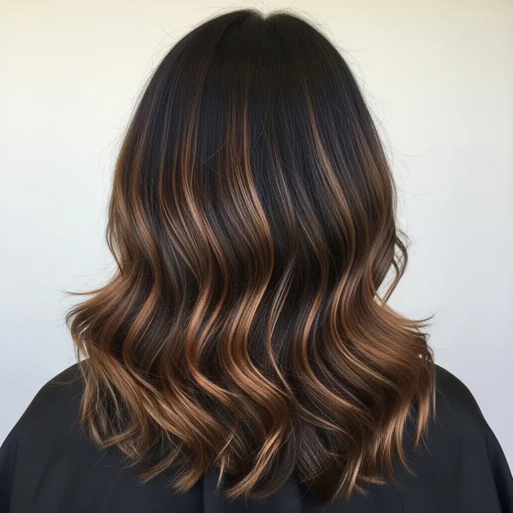 19. Balayage Hair for Dark Hair