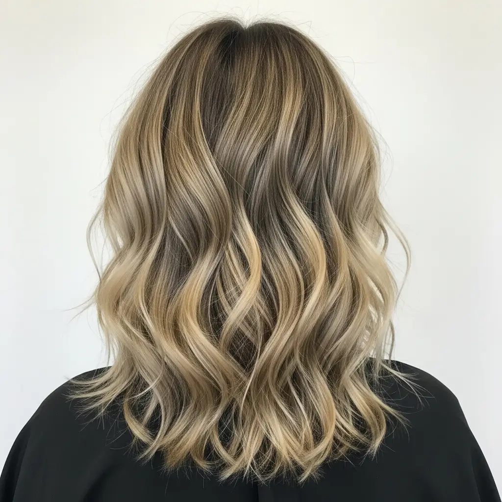 19. Butterfly Haircut on Wavy Hair  Natural Texture Enhanced to Perfection