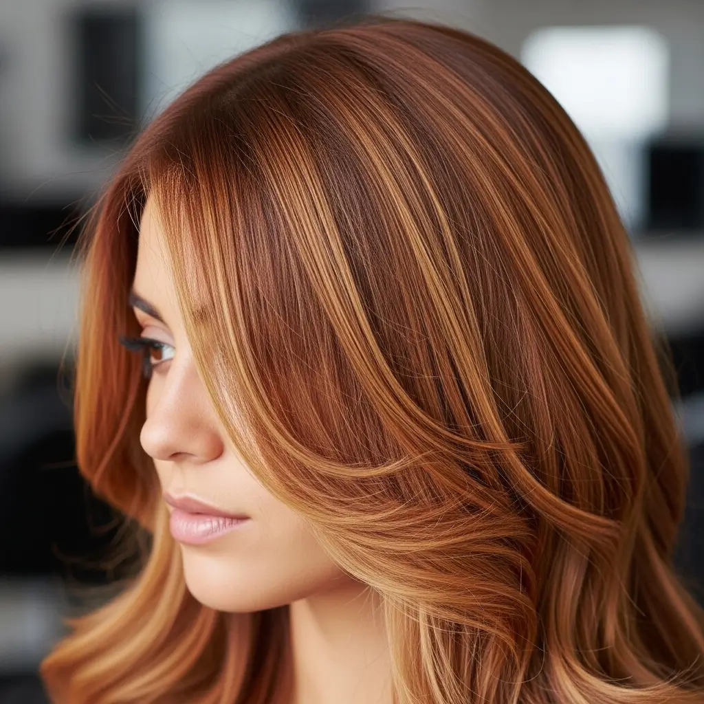 19. Copper Blonde Highlights