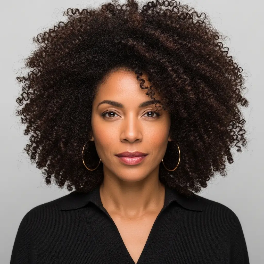 19. The Voluminous Curly Afro