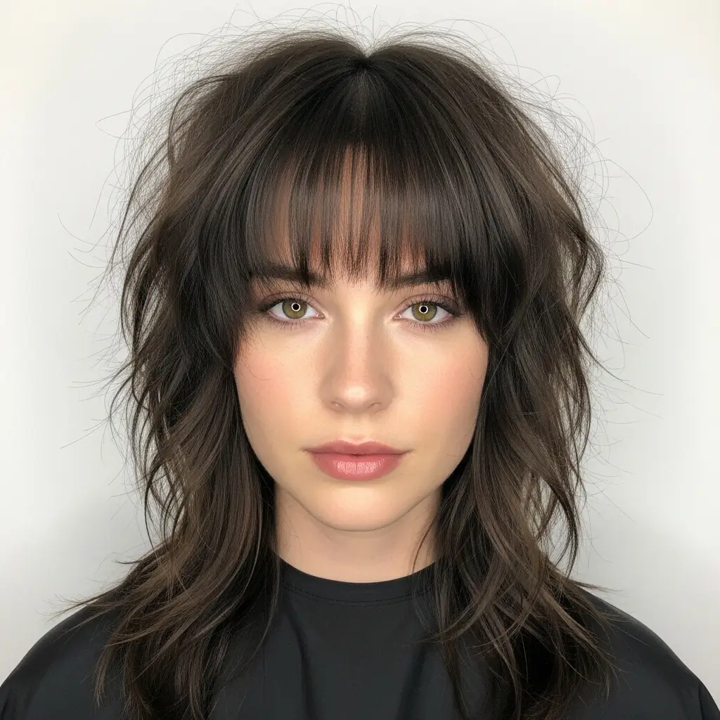 2. Curtain Bang Shag The Most Pinterest-Worthy Combo of 2026