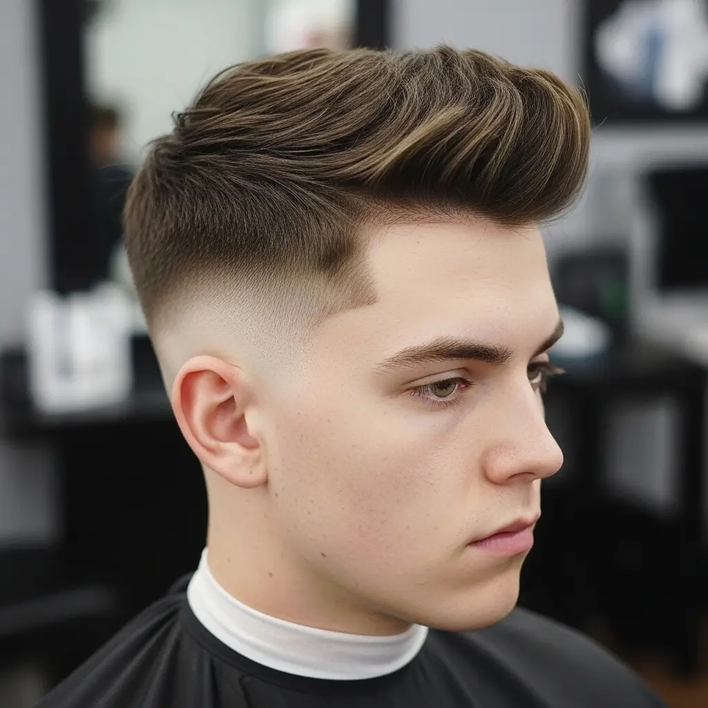 2. High Fade With Textured Top  Fresh, Modern, and Incredibly Stylish