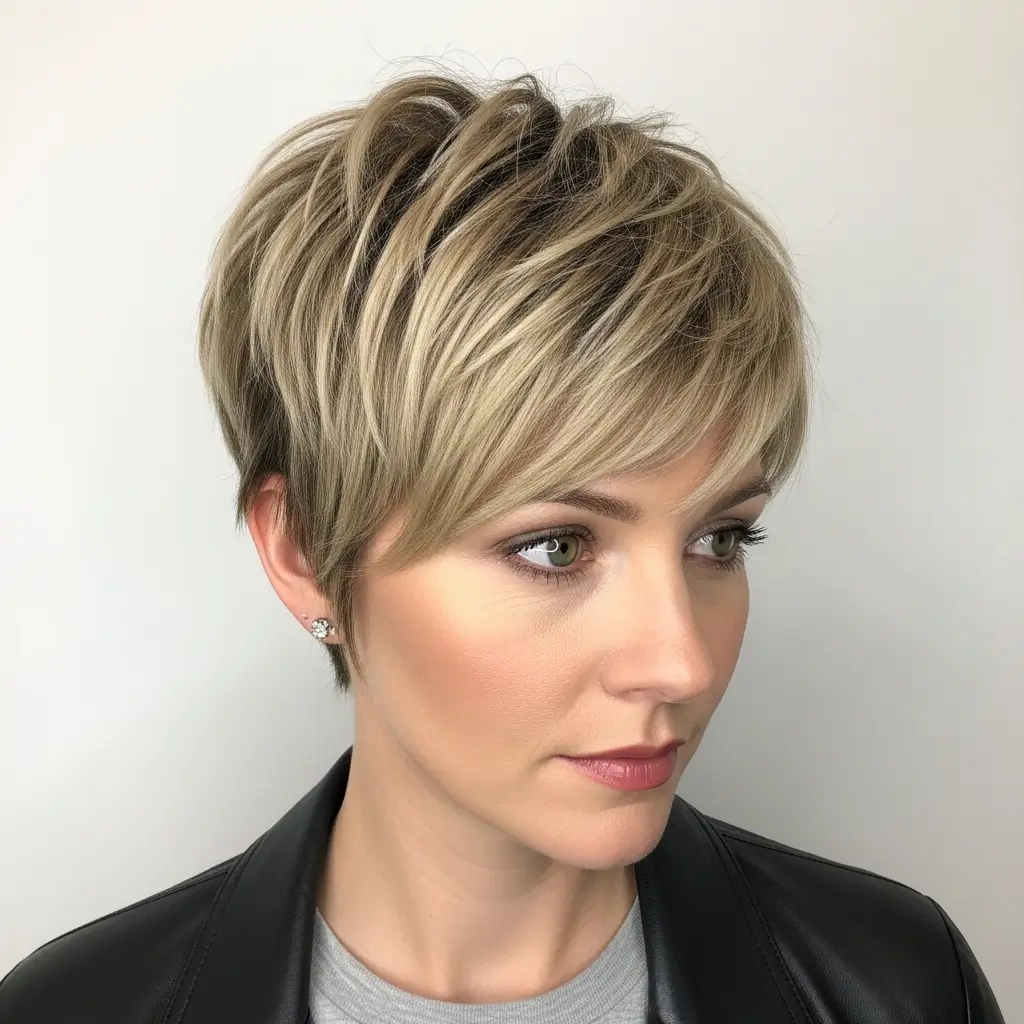 2. The Textured Pixie Cut