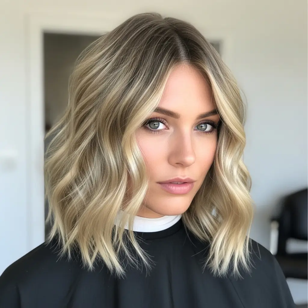 2. Wavy Medium Bob Effortless Beachy Volume for Every Single Day