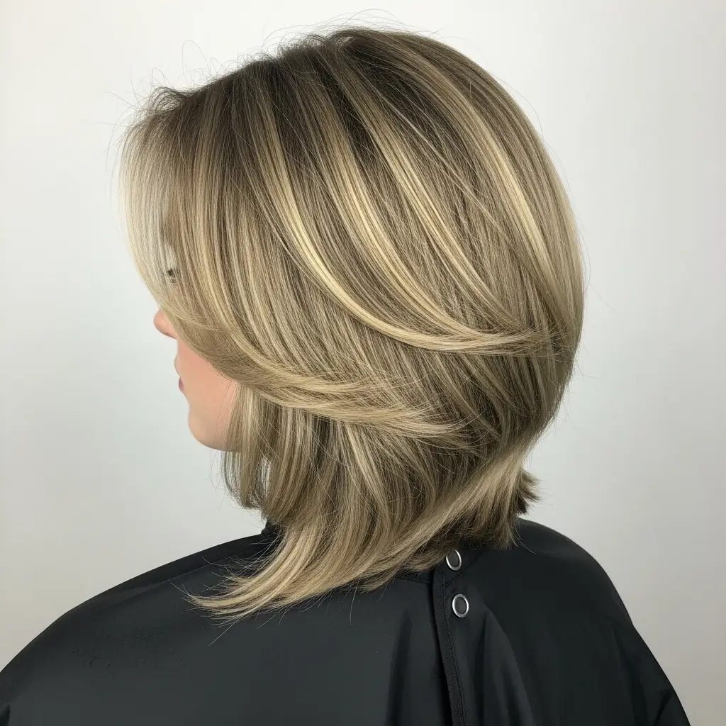 20. Butterfly Haircut With Blunt Ends  Modern, Polished, and Fashion-Forward