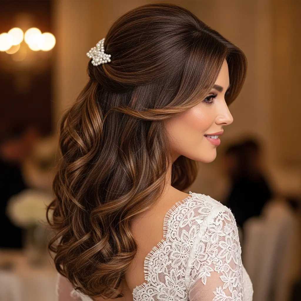 20. Elegant Long Shag Haircut for Special Occasions