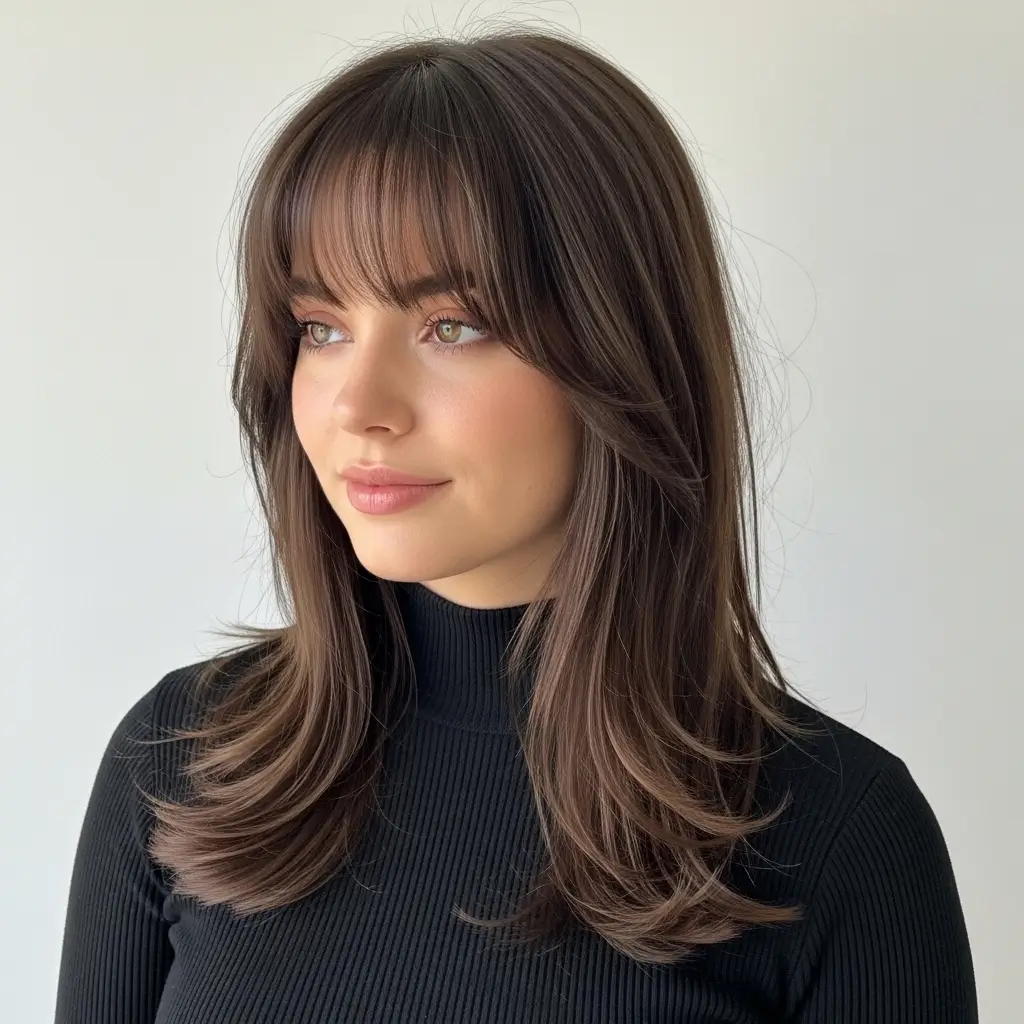 3. Curtain Bangs for Oval Faces  Effortlessly Perfect on the Luckiest Face Shape