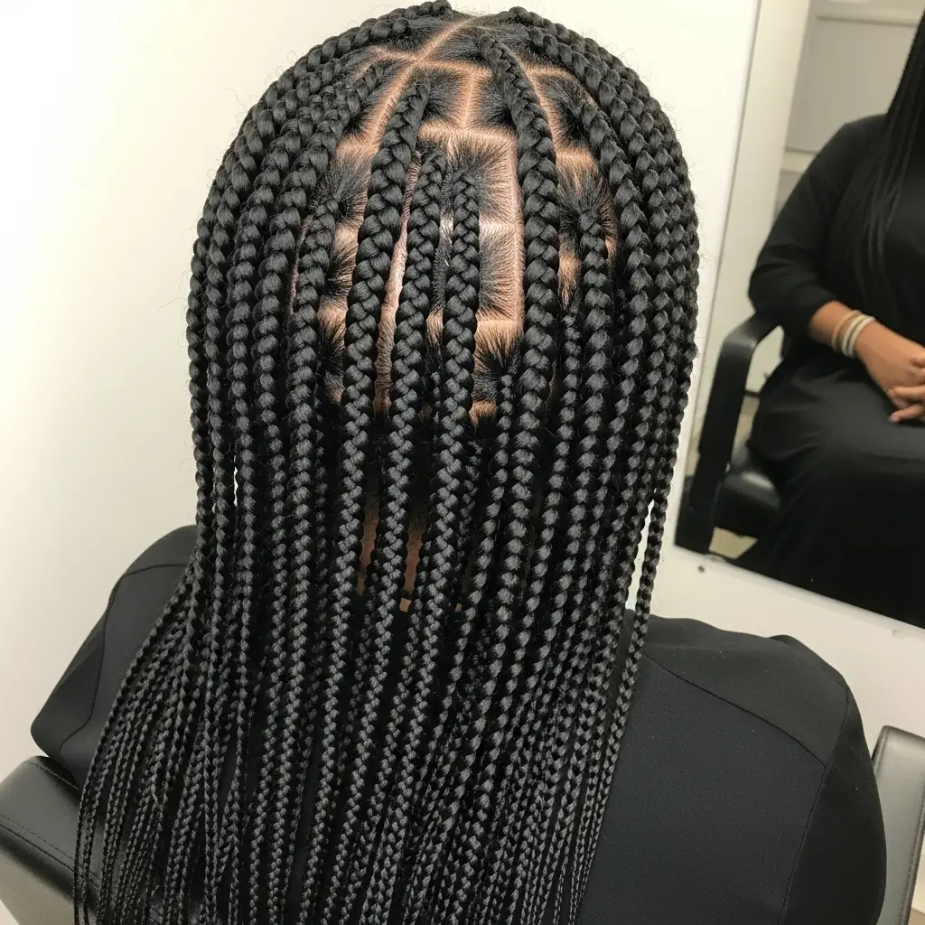 3. Knotless Box Braids  Lightweight, Comfortable, and Absolutely Gorgeous