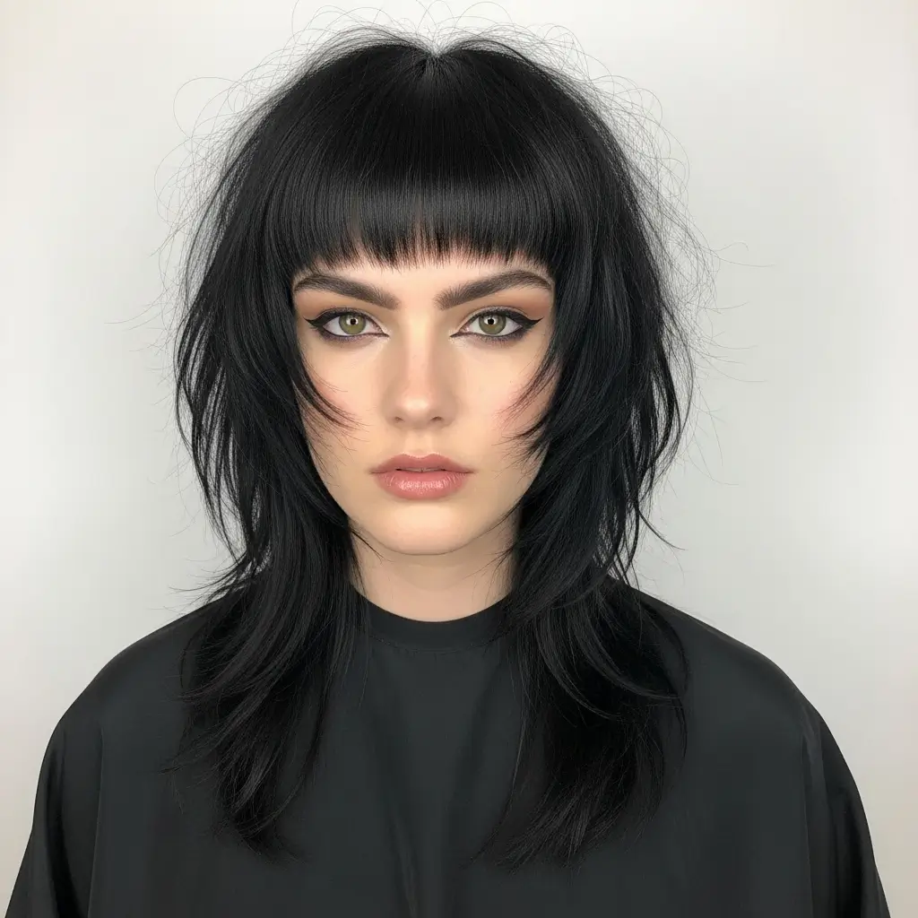 4. Blunt Fringe Shag Bold, Edgy & Completely Unapologetic