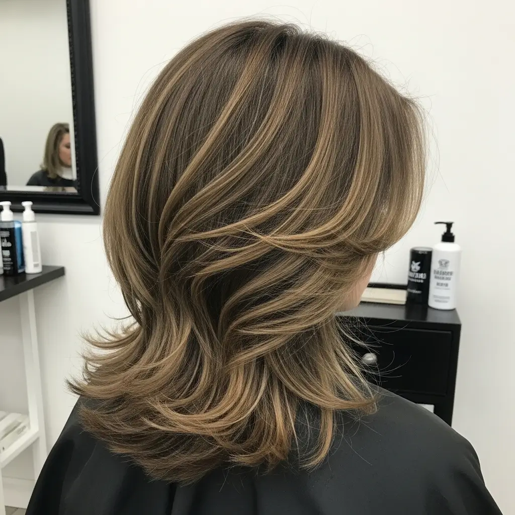 4. Butterfly Haircut on Medium Hair  The Perfect Length for Maximum Impact