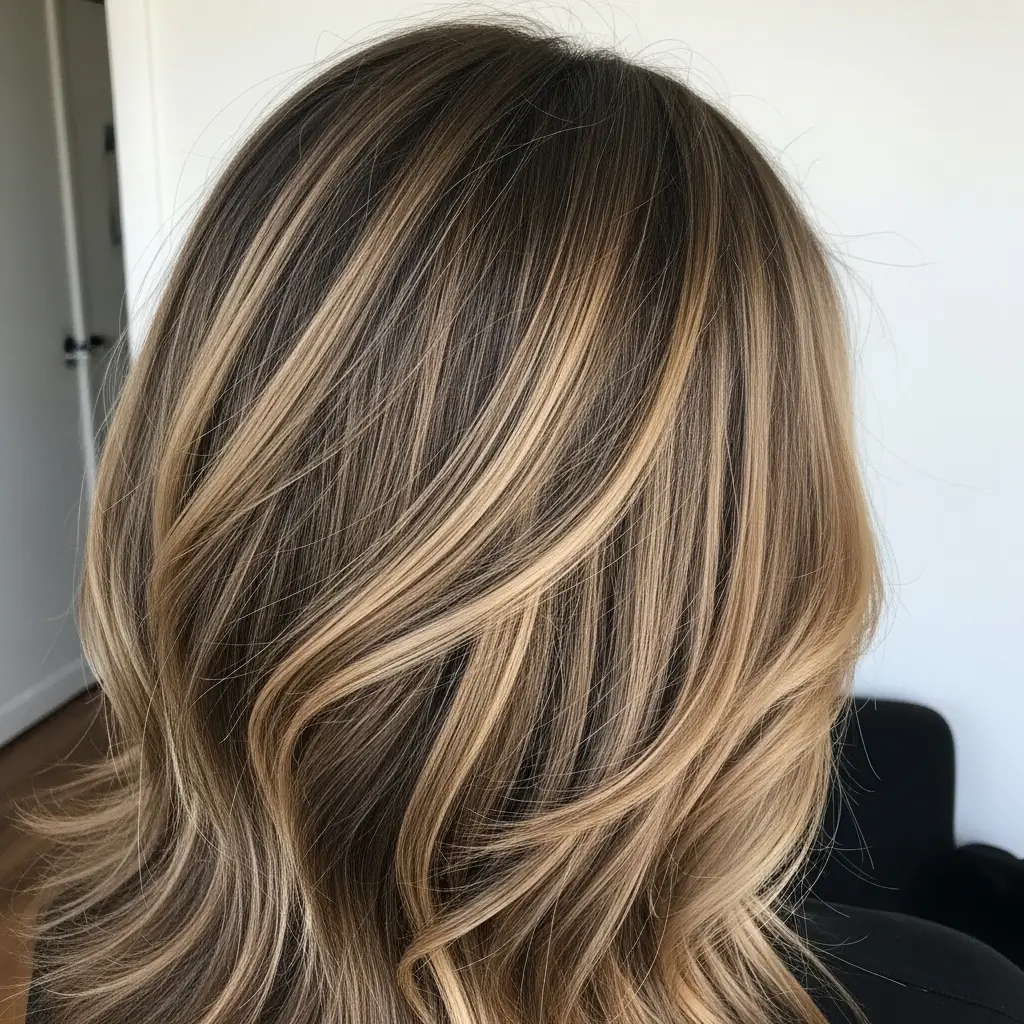 4. Chunky Highlights on Brown Hair