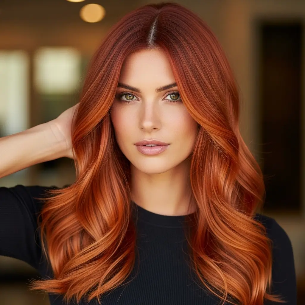 4. Copper Balayage Hair