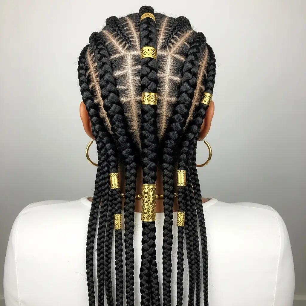 4. Fulani Braids  Cultural Beauty That Turns Every Head