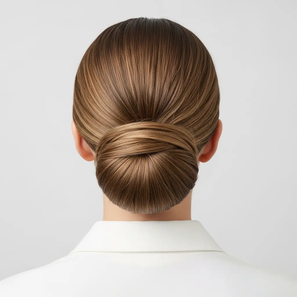 4. Low Chignon Sophisticated Minimalism at Its Finest